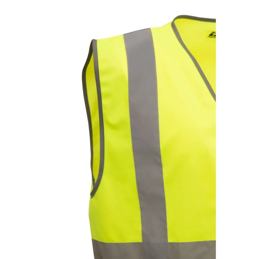 212 Performance VSTGU-8808 General Purpose Hi-Viz Safety Vest, Small Yellow;Reflective Gray