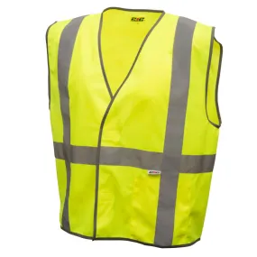 212 Performance VSTGU-8808 General Purpose Hi-Viz Safety Vest, Small Yellow;Reflective Gray