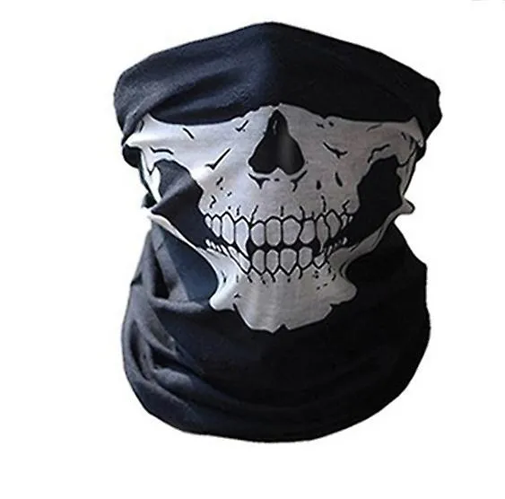 2Pcs red Multifunctional outdoor seamless windproof sunscreen collar, riding mask AZ10967