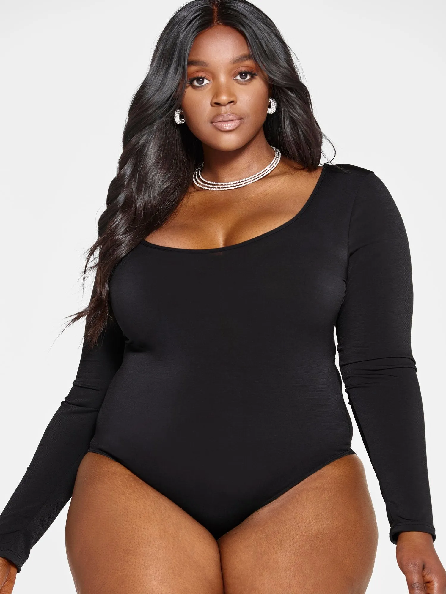 Alayna Open Back Chain Detail Bodysuit