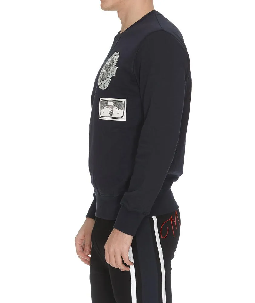 Alexander McQueen Patch Detail Crewneck Jumper