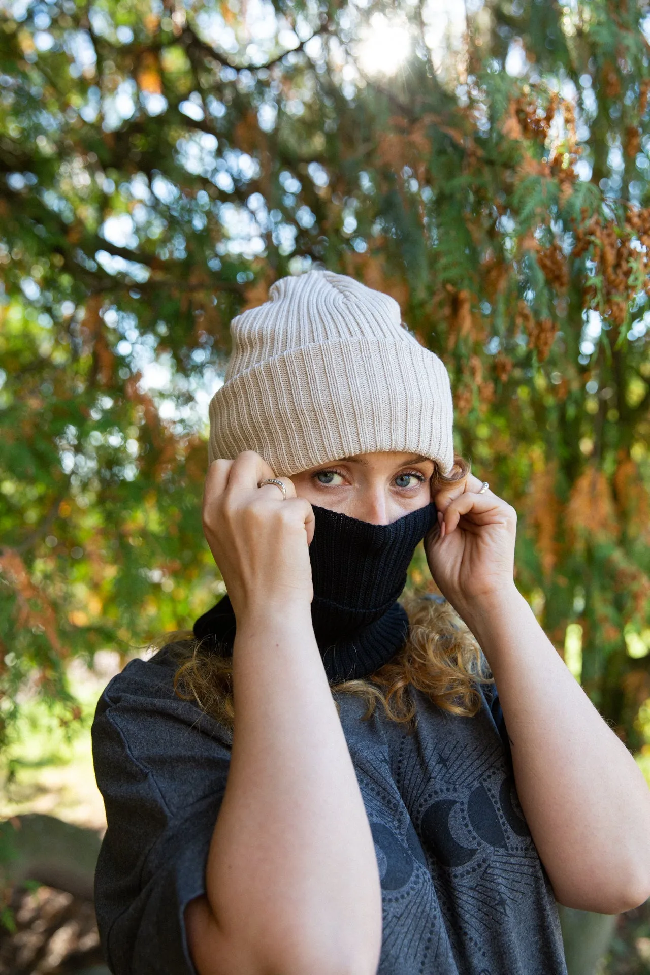 Balaclava Beanie Creamy