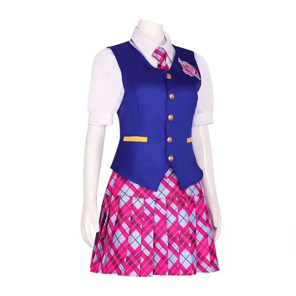 Barbie Top Uniform Halloween Princess School Skirt Carnival Party Outfit