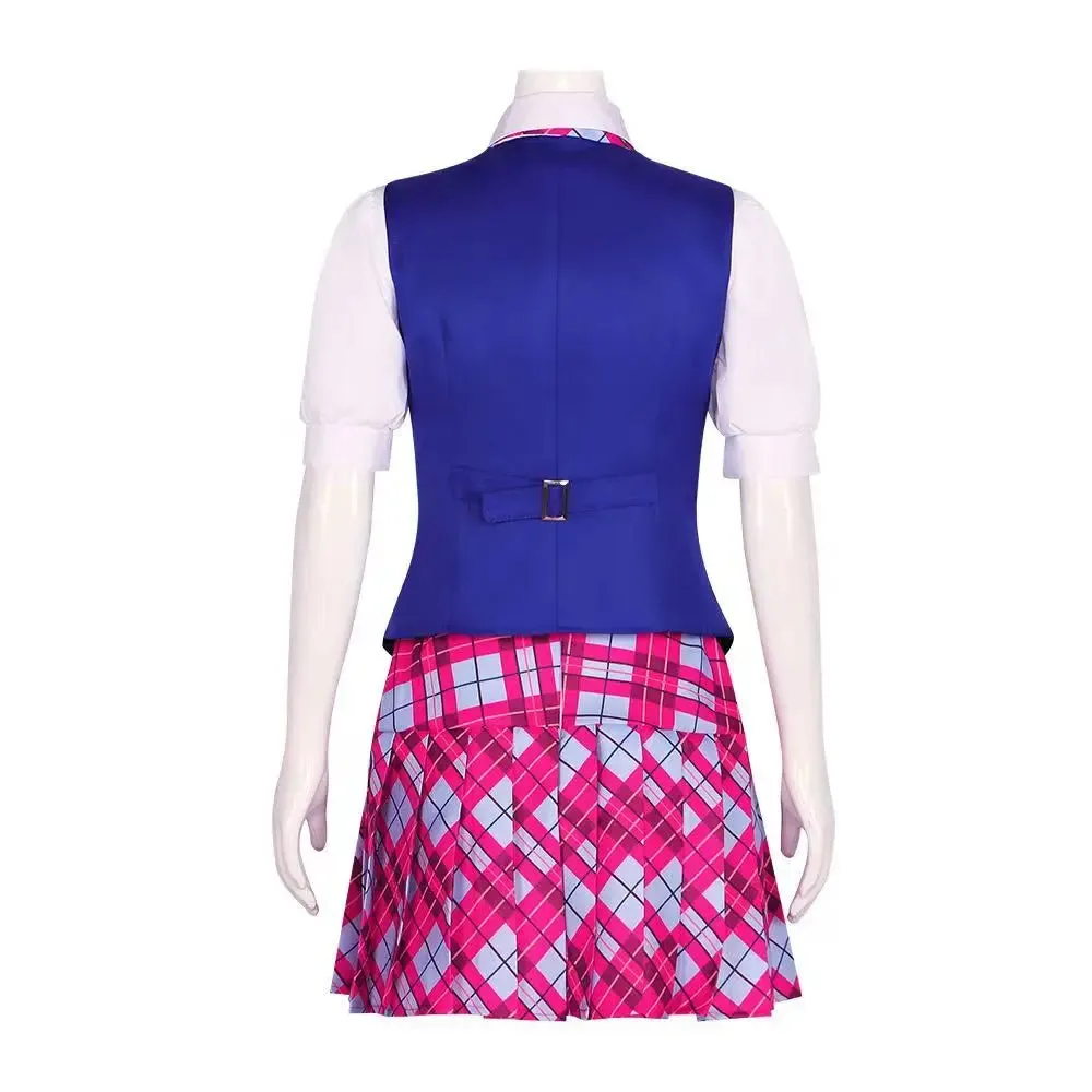 Barbie Top Uniform Halloween Princess School Skirt Carnival Party Outfit