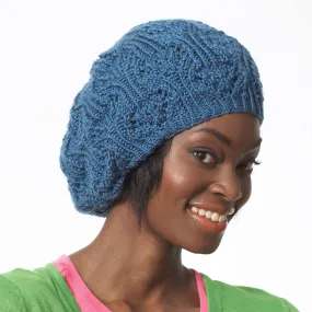 Bernat Knit Slouchy Lace Beret