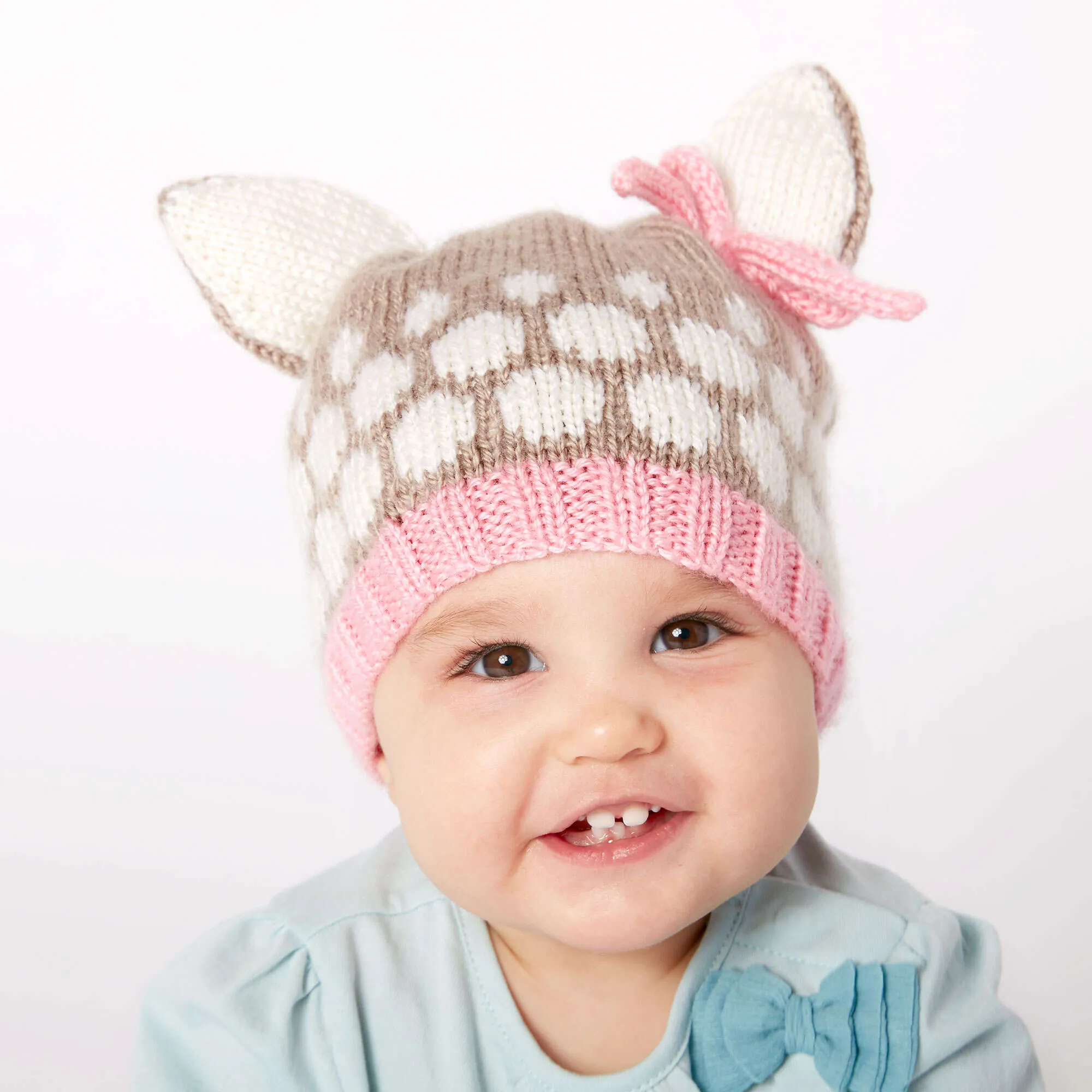 Bernat Knit Speckled Fawn Hat