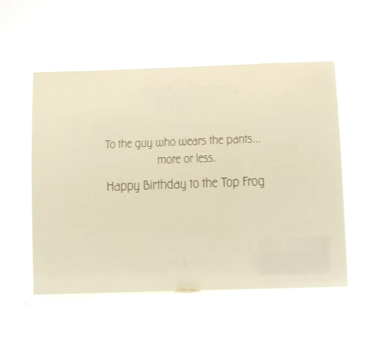 Birthday Card: Vintage Frogs