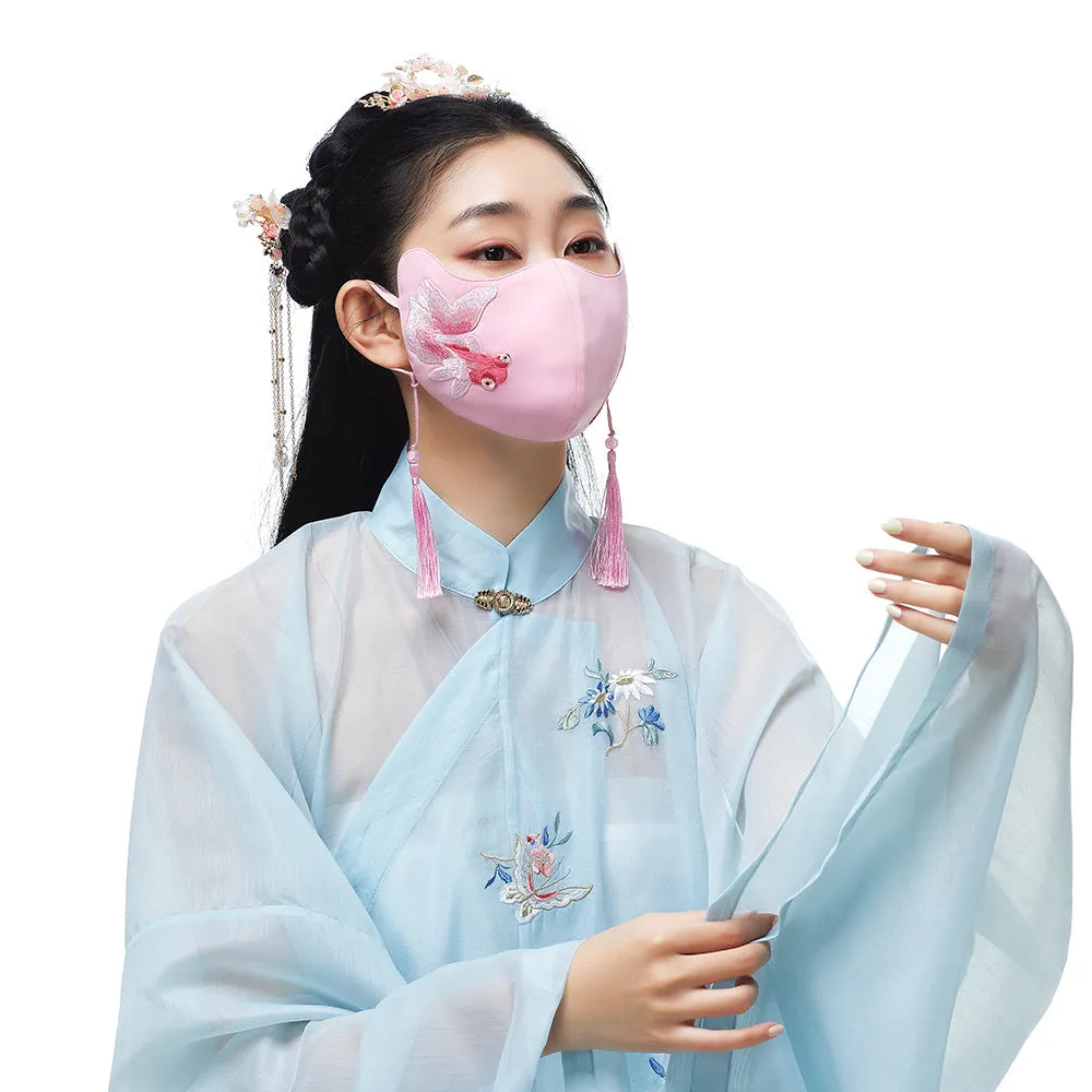 Breathable Sunscreen Face Mask UPF50  Hanfu Accessories