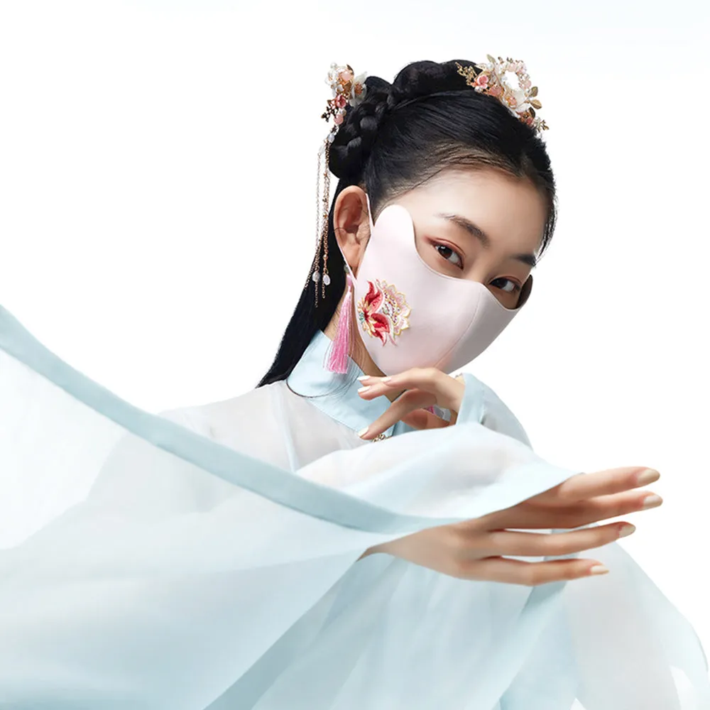Breathable Sunscreen Face Mask UPF50  Hanfu Accessories