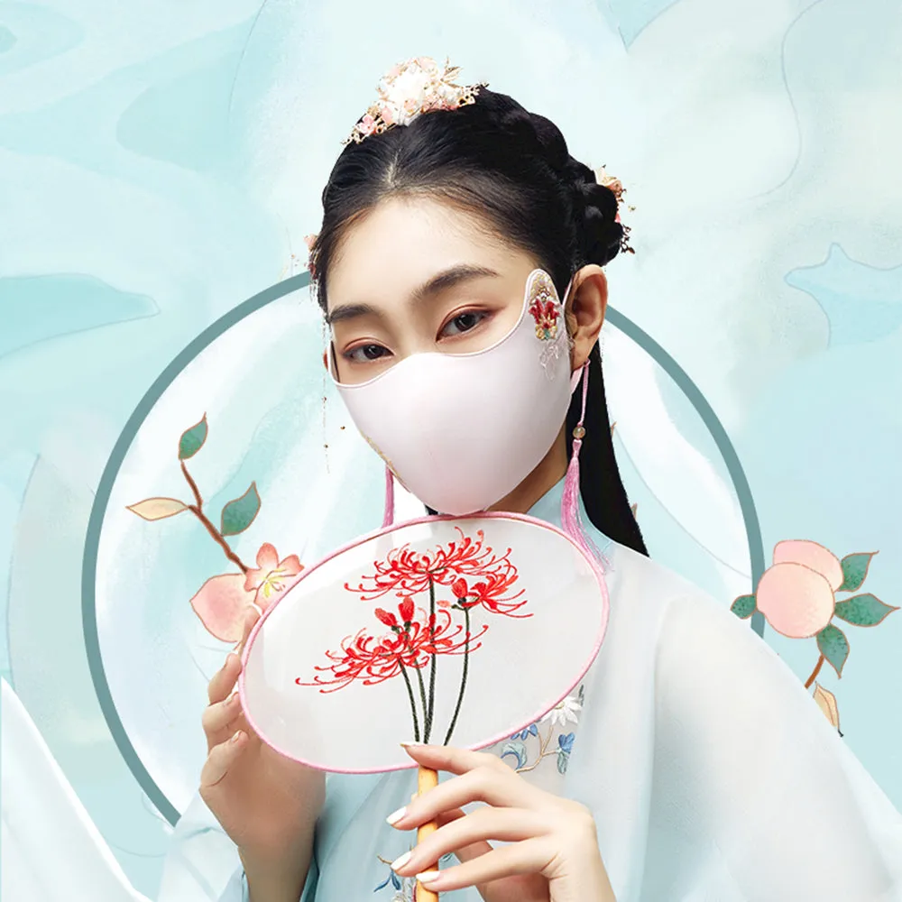 Breathable Sunscreen Face Mask UPF50  Hanfu Accessories