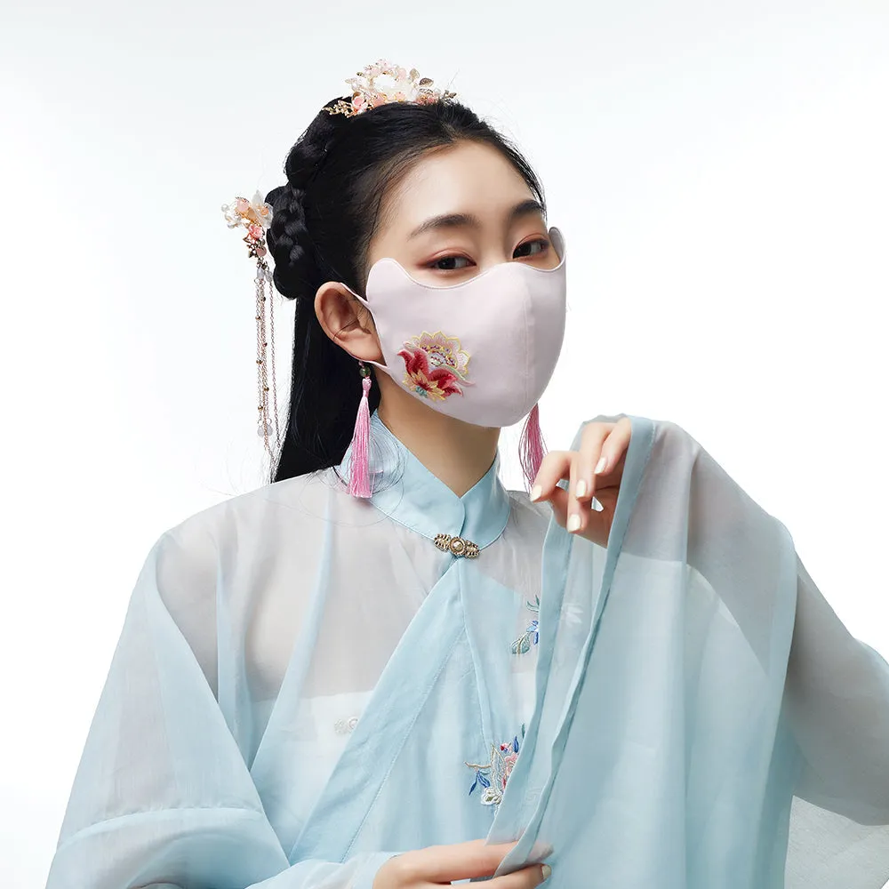 Breathable Sunscreen Face Mask UPF50  Hanfu Accessories