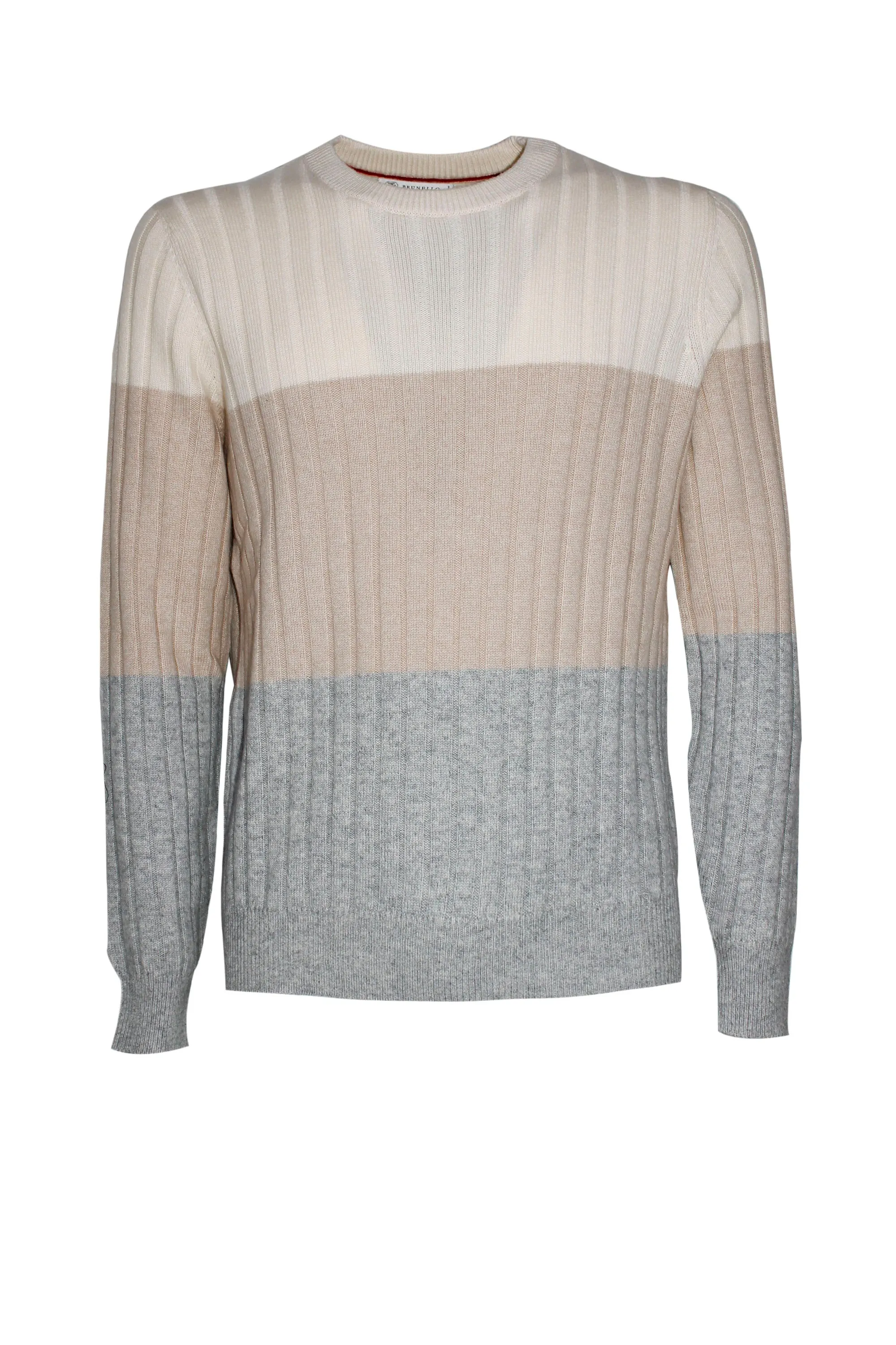 Brunello Cucinelli Colour-Blocked Crewneck Jumper