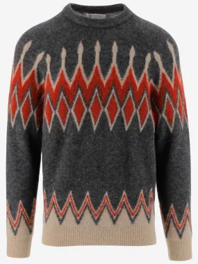 Brunello Cucinelli Fair Isle Intarsia Crewneck Jumper