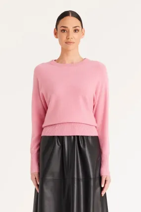 CASHMERE BATWING JUMPER | Rose