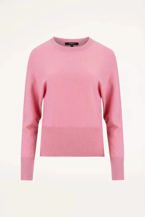CASHMERE BATWING JUMPER | Rose