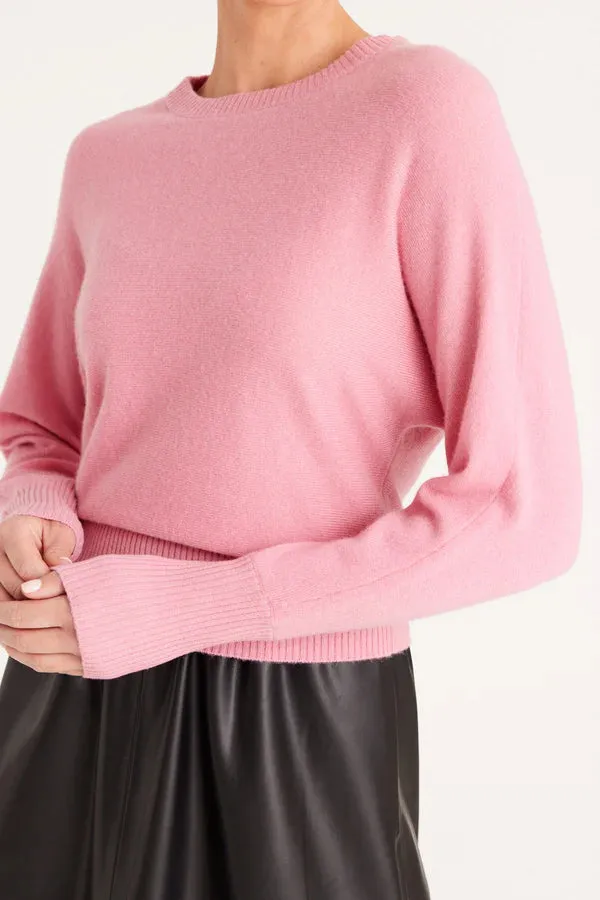 CASHMERE BATWING JUMPER | Rose
