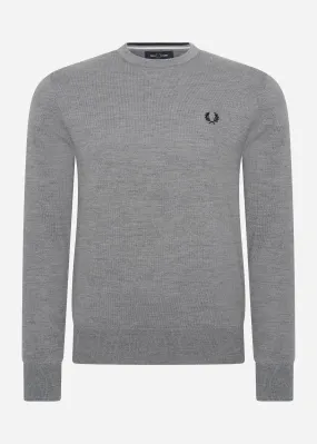 Classic crew neck jumper - grey marl