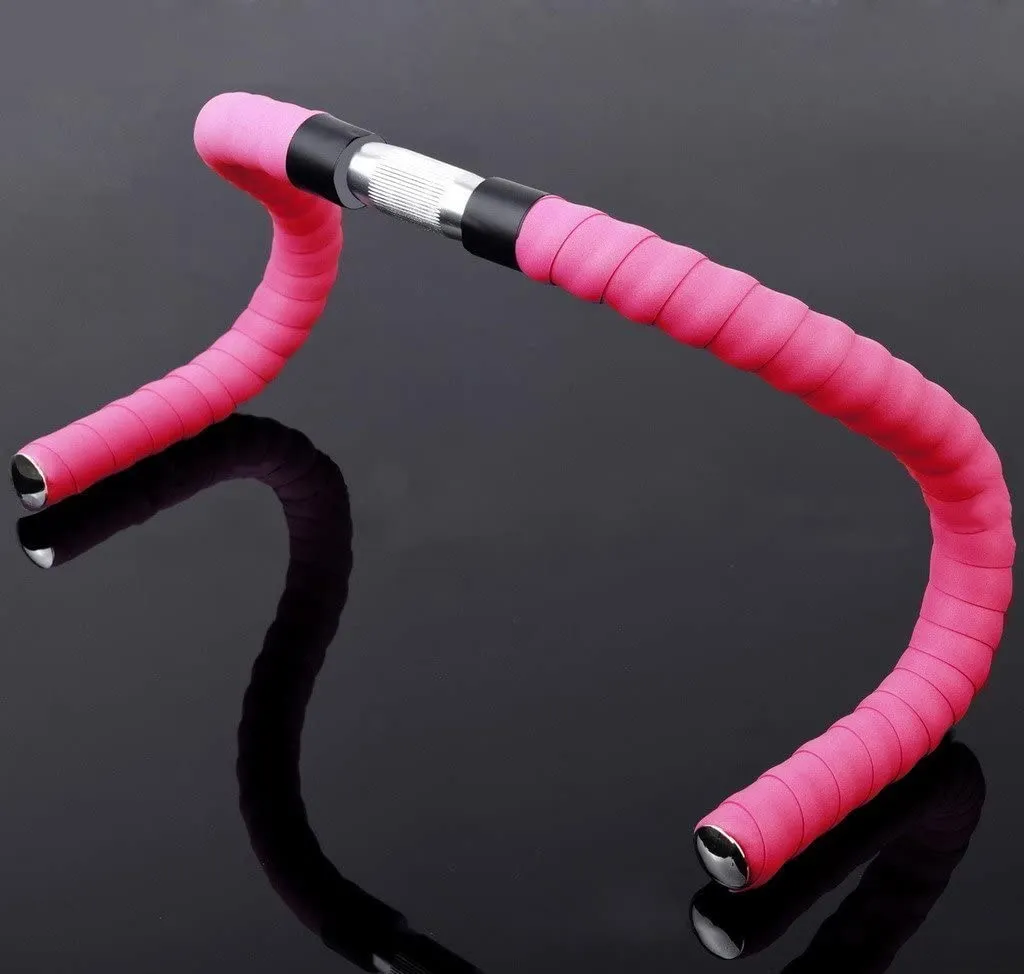 Classic Pink Handlebar Cork Tape Bar Wrap -Live4Bikes
