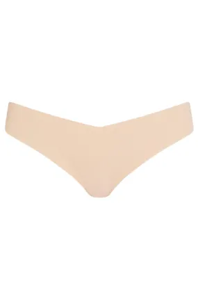 Commando Classic Solid Thong, Beige (CT01)