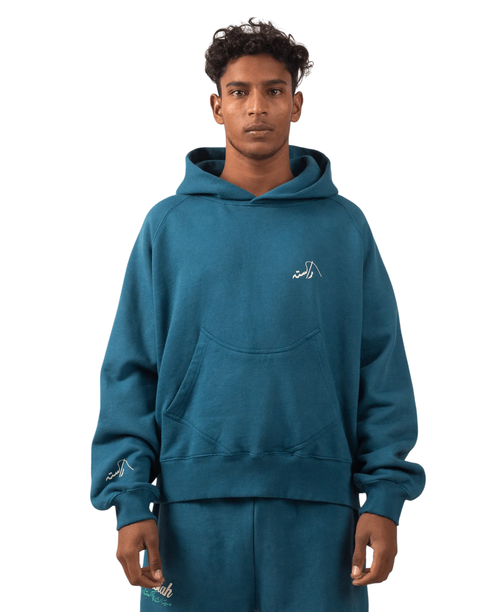 DARK CYAN MADE IN PAK HOODIE (V4)