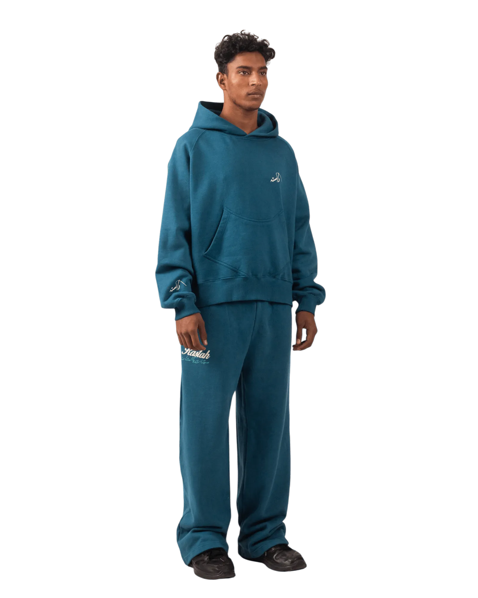 DARK CYAN MADE IN PAK HOODIE (V4)