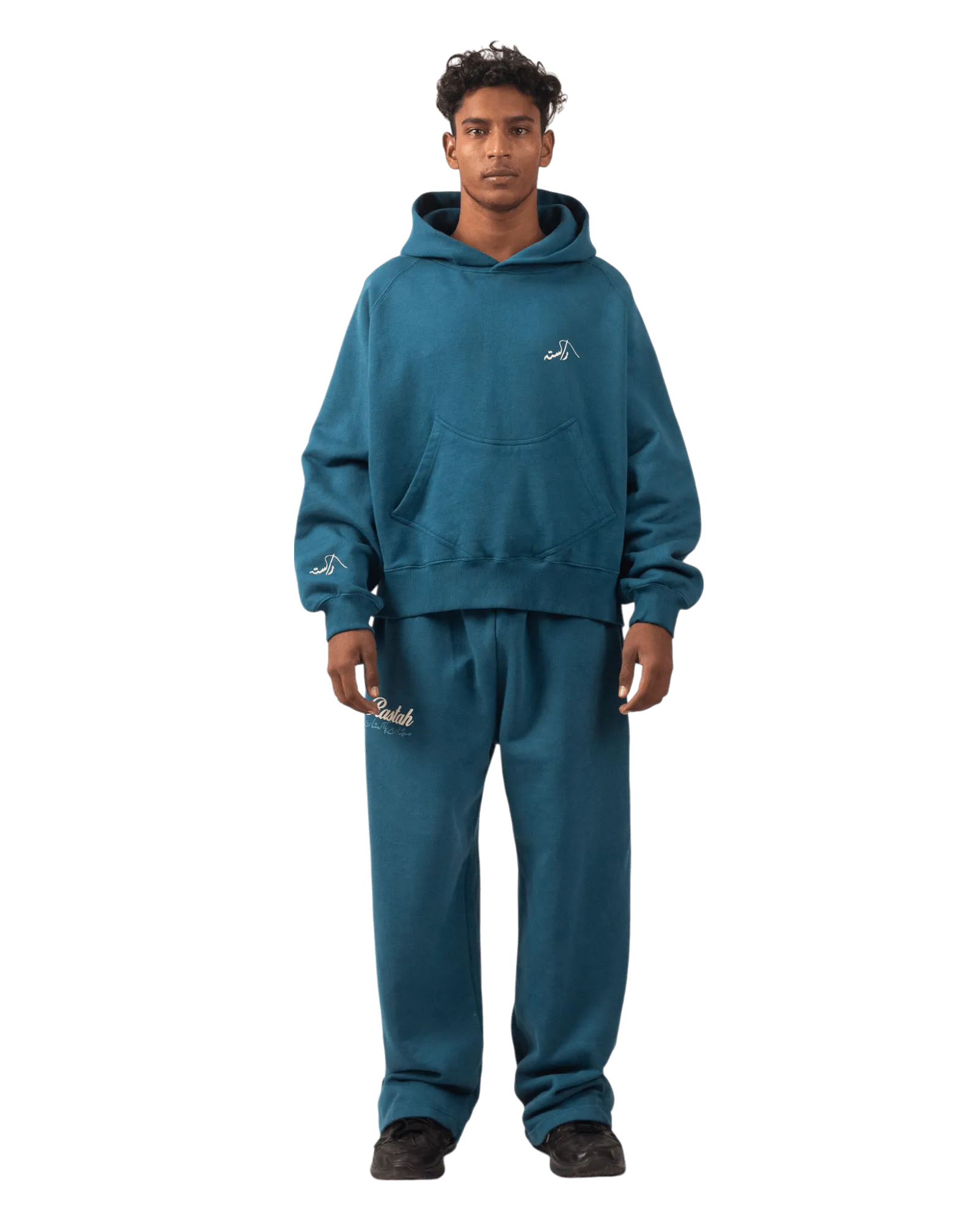 DARK CYAN MADE IN PAK HOODIE (V4)