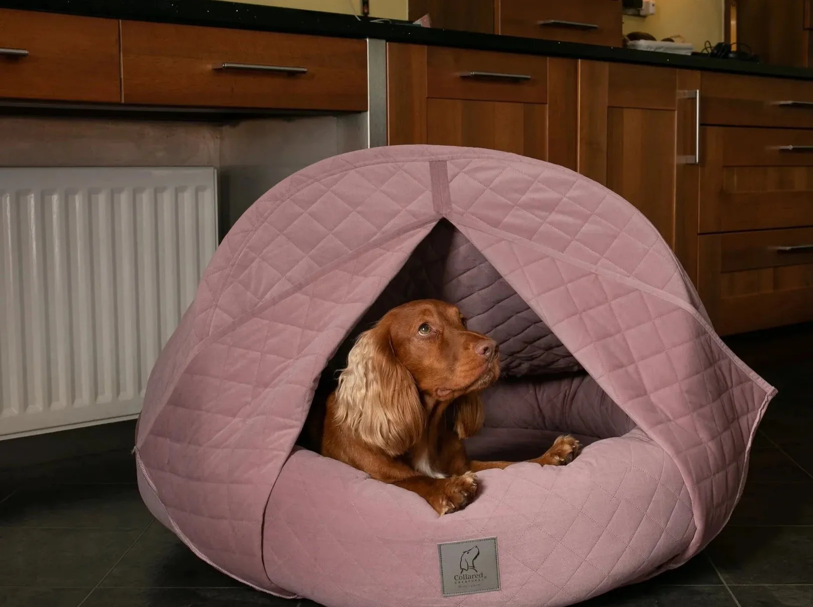 Deluxe Cocoon Quilted Hood Velour Bed