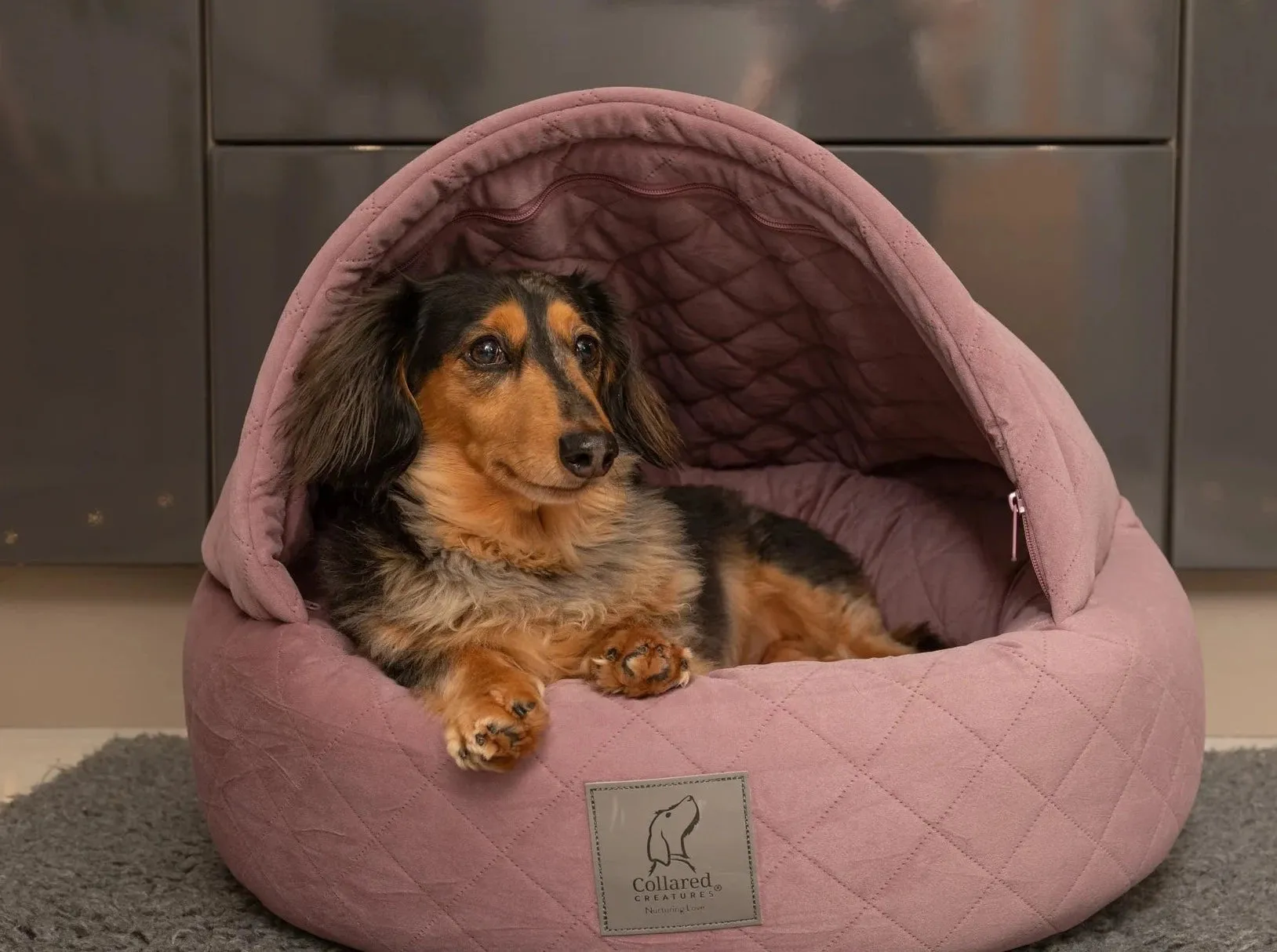Deluxe Cocoon Quilted Hood Velour Bed