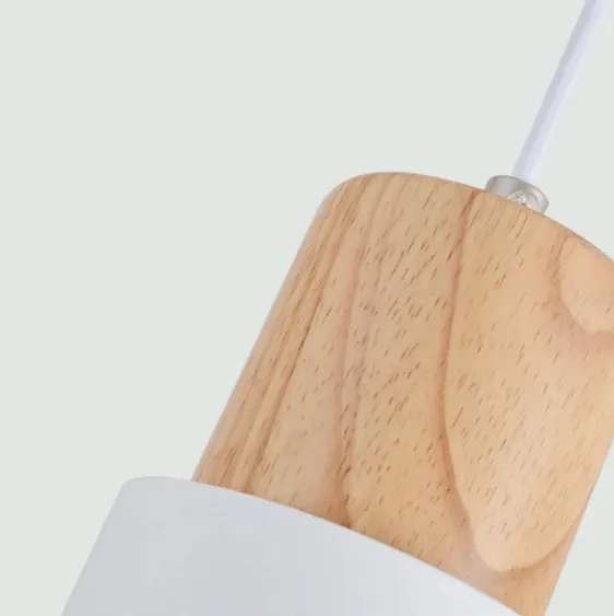 Designer Nordic Wooden Base Hanging Light