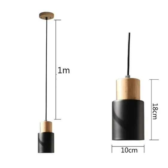 Designer Nordic Wooden Base Hanging Light