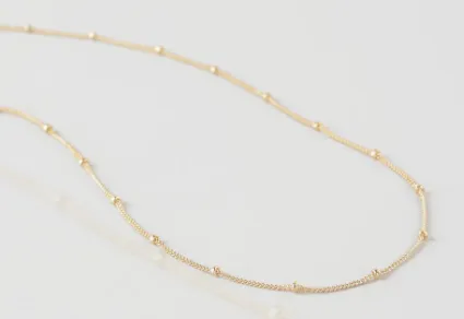 DOTTIE | 18K Gold Plated Sterling Silver Necklace | 18 Inch
