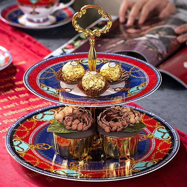 Elegant Luxury Hand Made Fine Porcelain Bone China Gold Plated Coffee or Tea Set To Serve 4