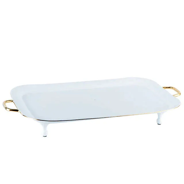 Elegant Luxury Hand Made Fine Porcelain Bone China Gold Plated Coffee or Tea Set To Serve 4