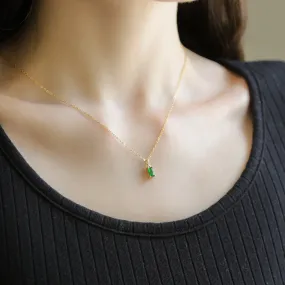 ENVY | 14K Gold Plated Green Cubic Zirconia