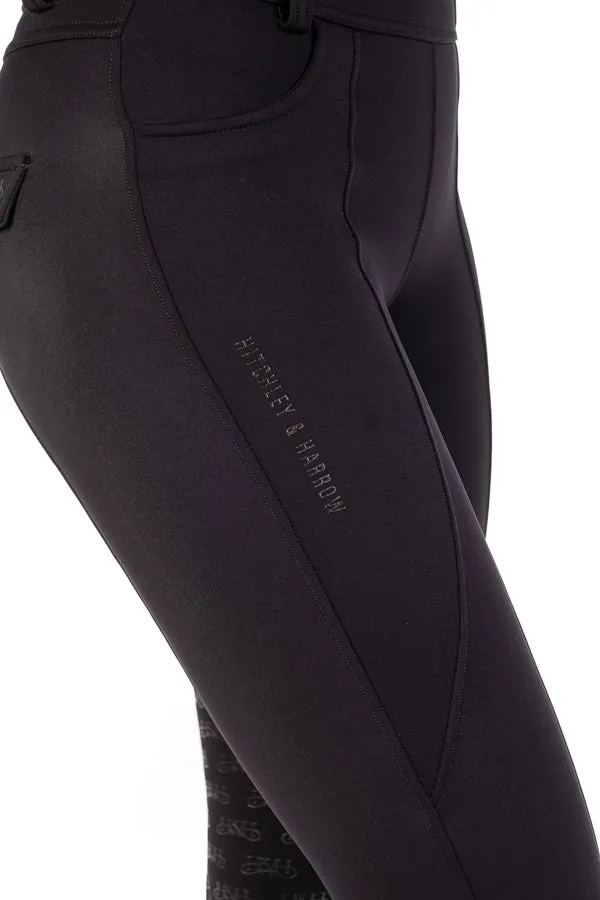 Equestrian Collection - EQ100 Black Compression Breeches