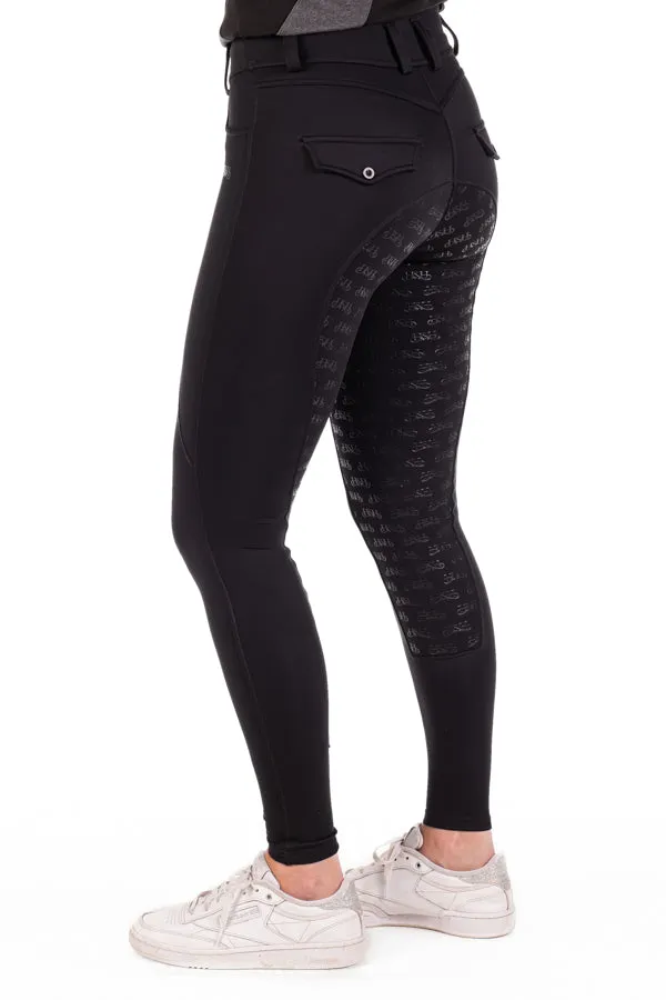 Equestrian Collection - EQ100 Black Compression Breeches