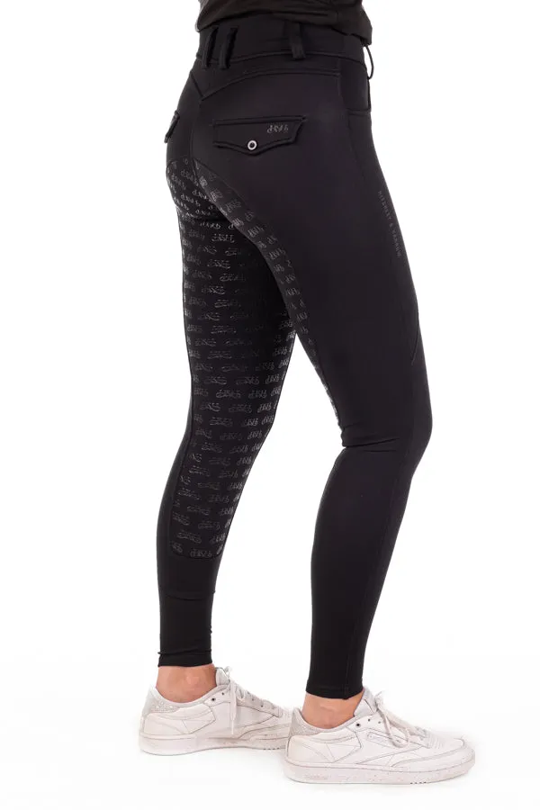 Equestrian Collection - EQ100 Black Compression Breeches