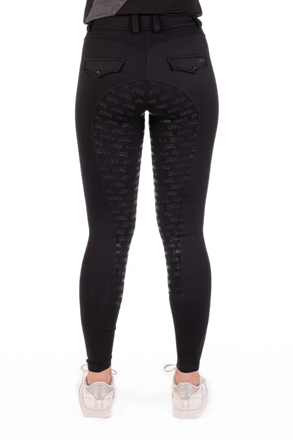 Equestrian Collection - EQ100 Black Compression Breeches