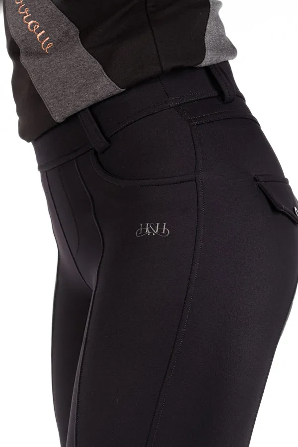 Equestrian Collection - EQ100 Black Compression Breeches