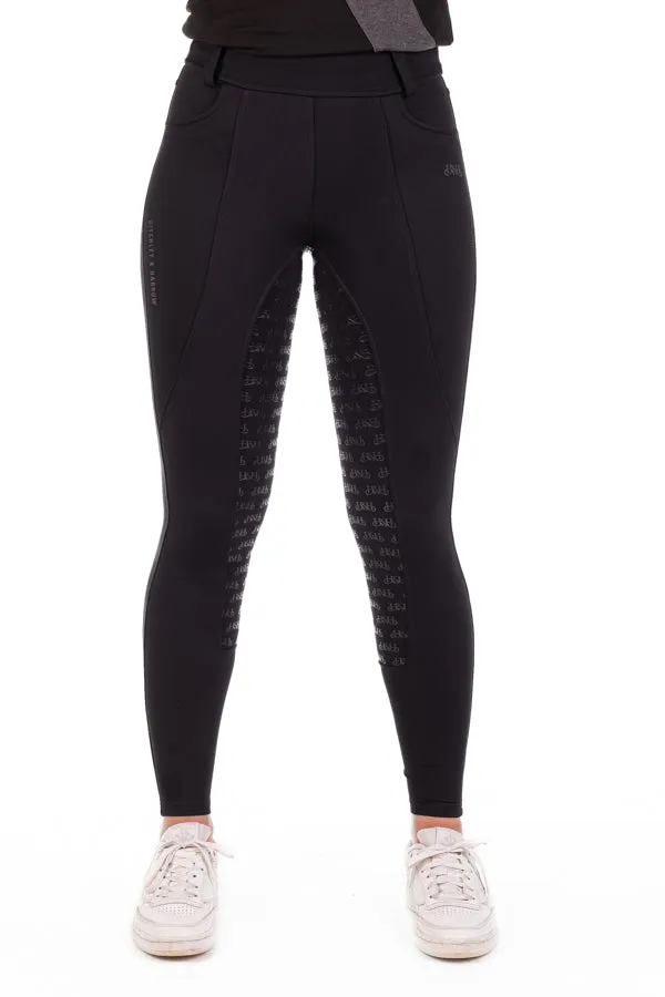 Equestrian Collection - EQ100 Black Compression Breeches