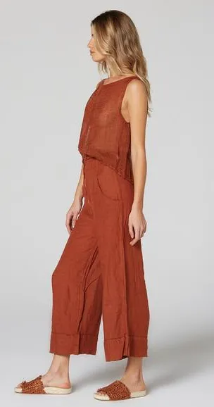 Estilo Emporio Tropez Pant - Rust