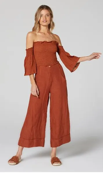 Estilo Emporio Tropez Pant - Rust