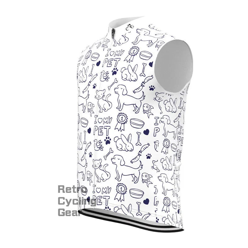 Fleece Cartoon animal Retro Cycling Vest