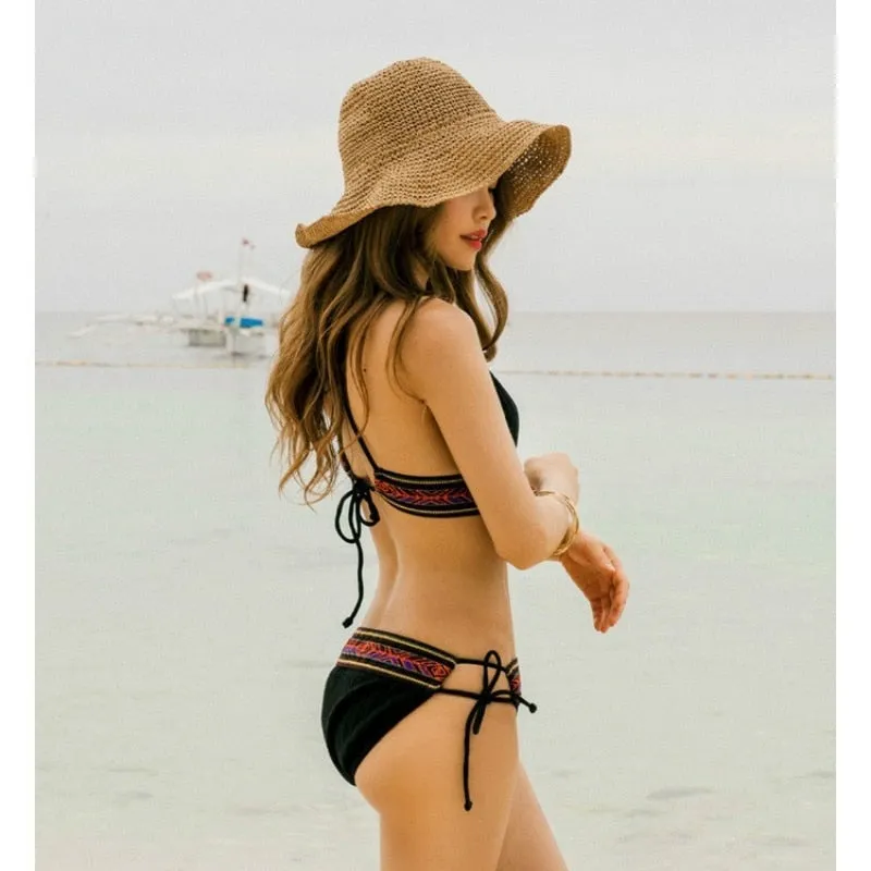 Folding Straw Hat for women