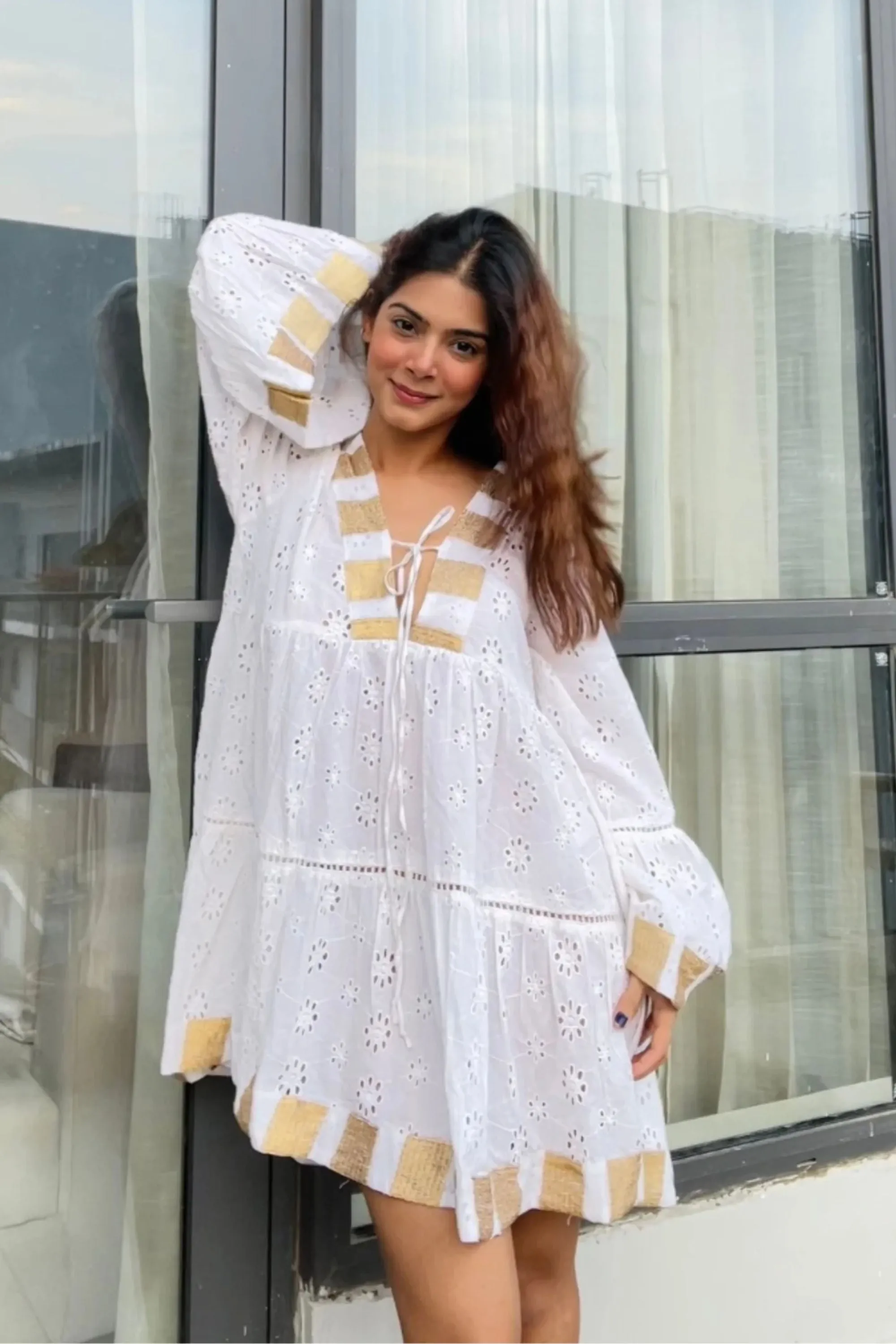 Frost White Tunic Dress