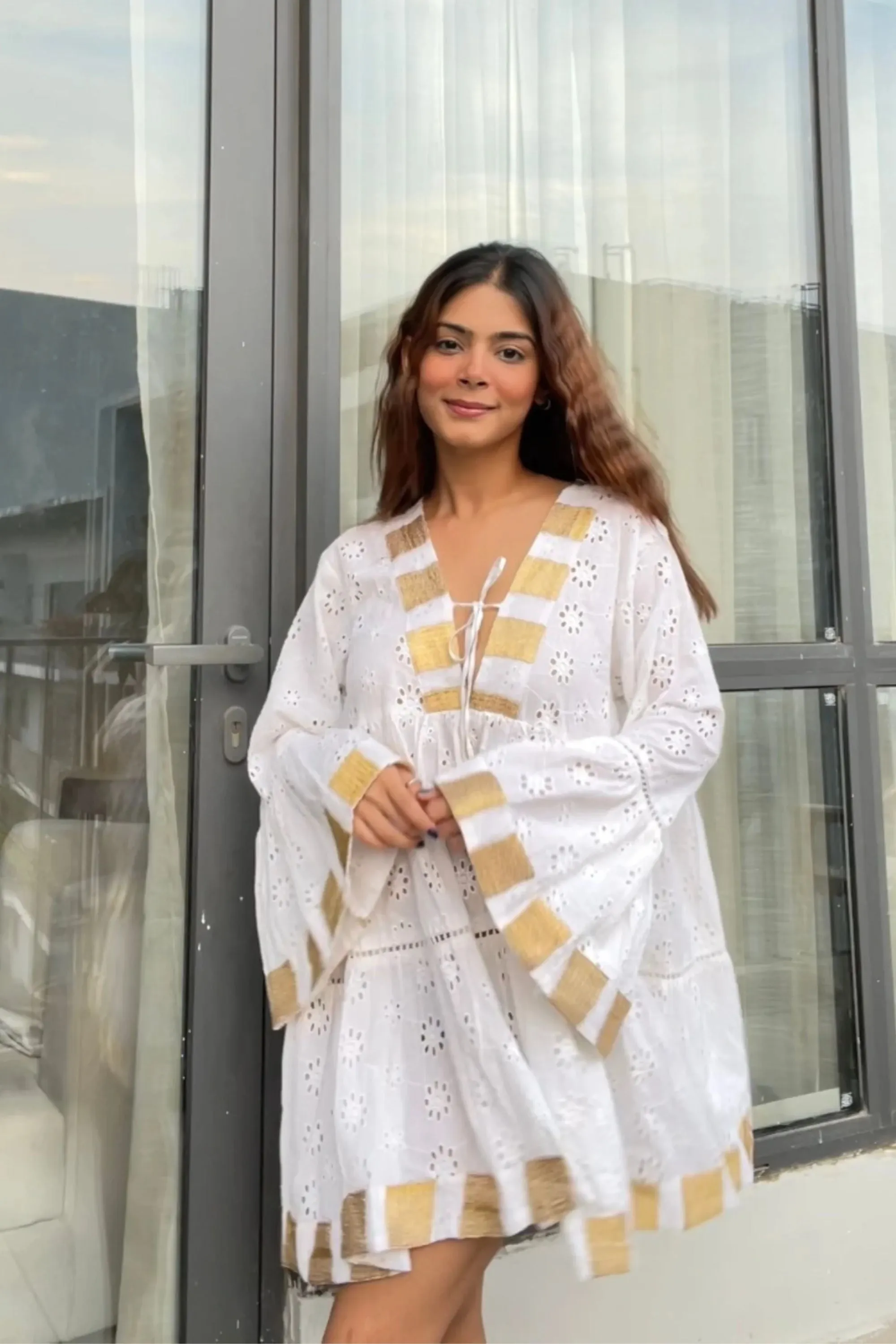 Frost White Tunic Dress
