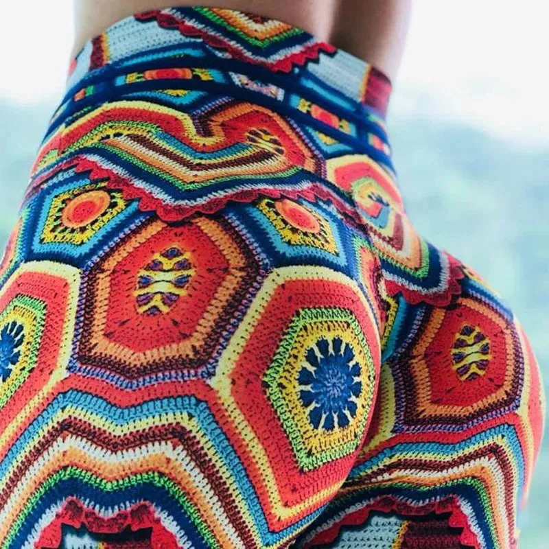Funki Buys | Pants | Women High Waist Yoga Printed Leggings
