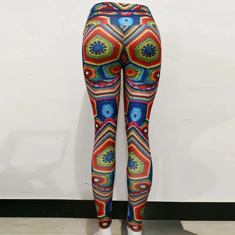 Funki Buys | Pants | Women High Waist Yoga Printed Leggings