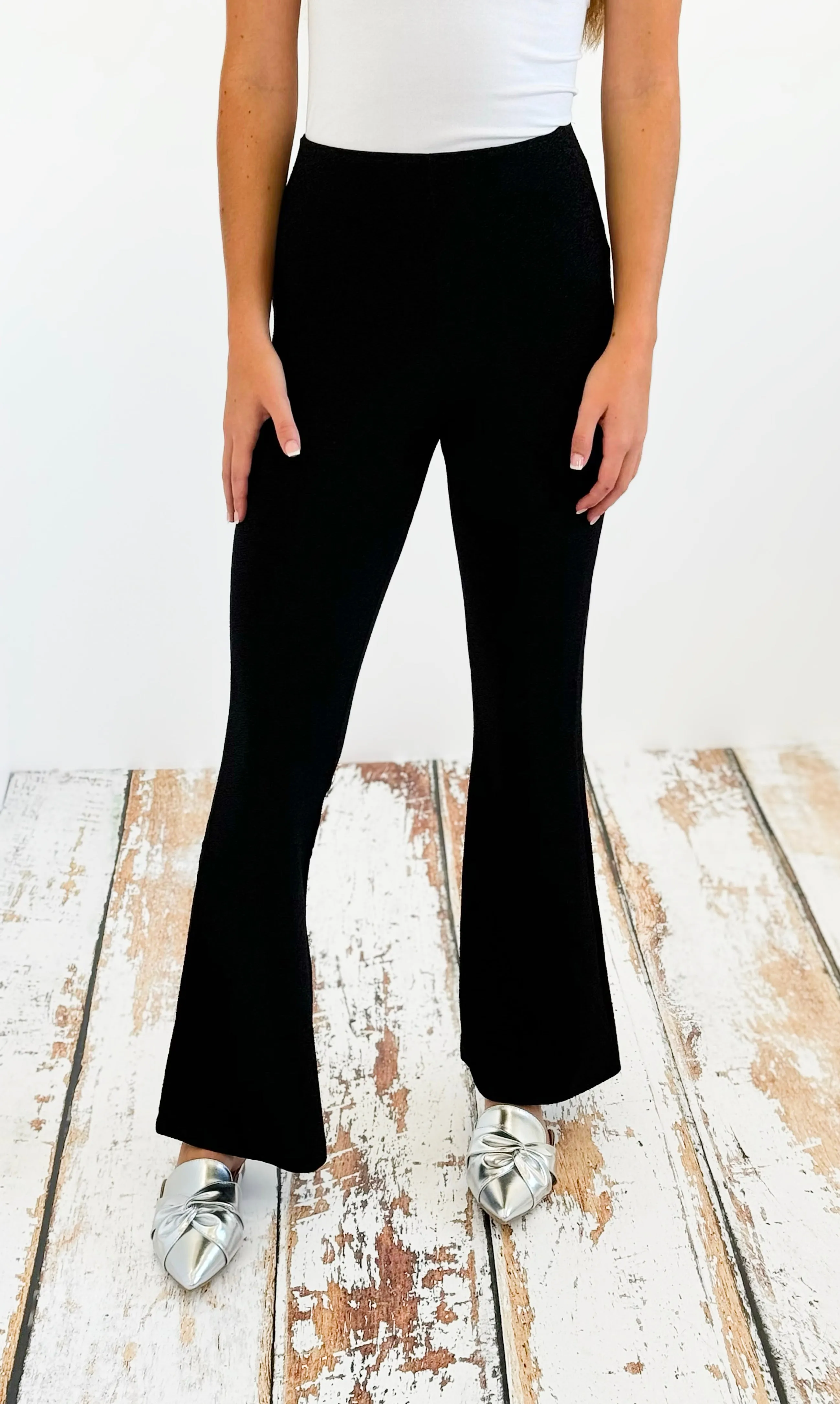 Glam Flared Pants - Black