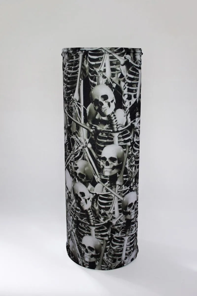 Grey Skeleton Neck Gaiter